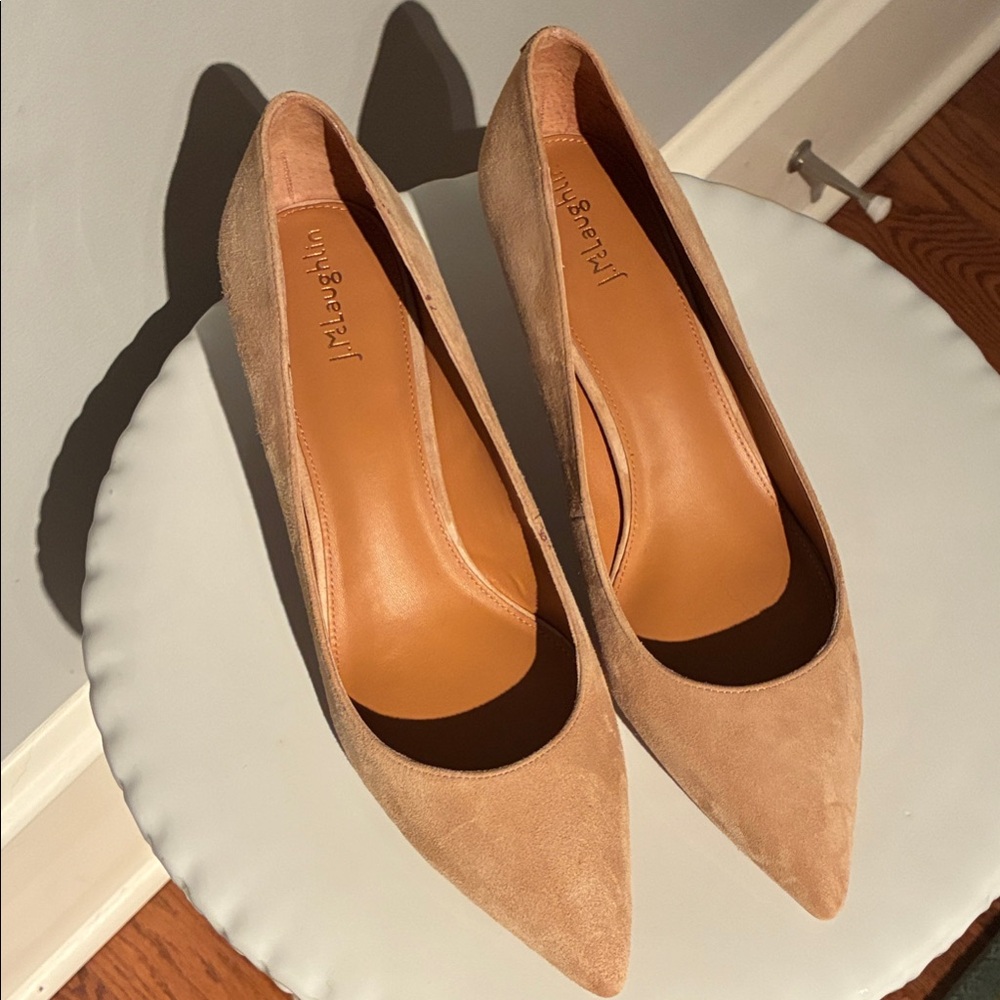 J. McLaughlin Tan Suede Heels